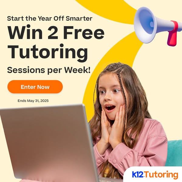 🌟 Enter to Win Free Tutoring Sessions Through the End of May!